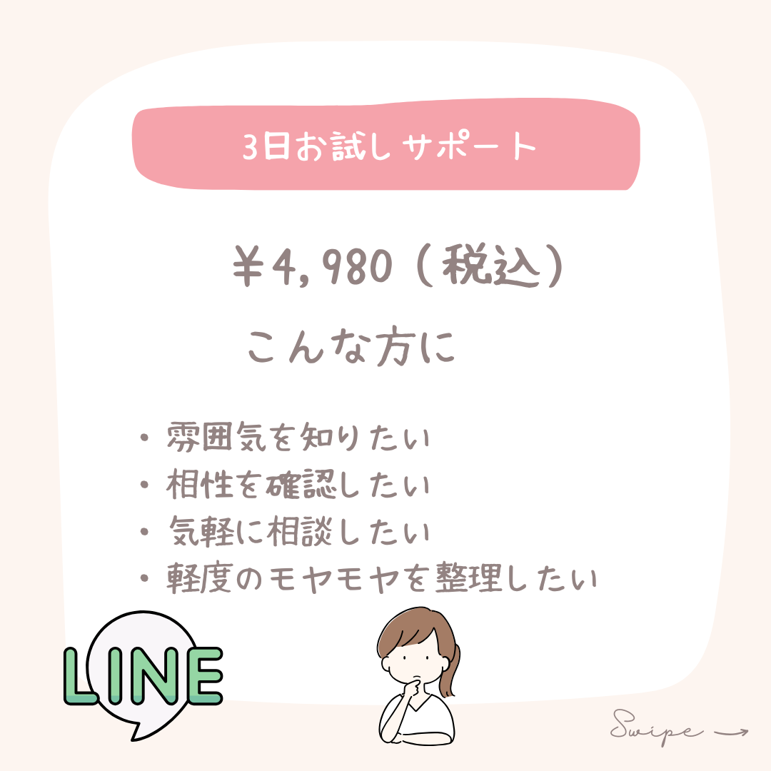 3日間お試しサポート