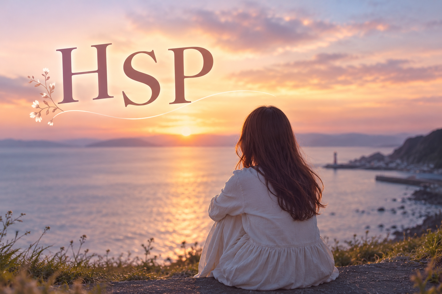 黄昏の海辺と静かなHSPの時間
